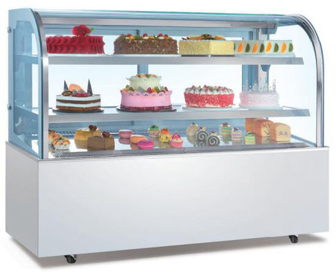 عرض كعكة فطيرة الزجاج مجلس الوزراء R404a R290 التهوية التبريد