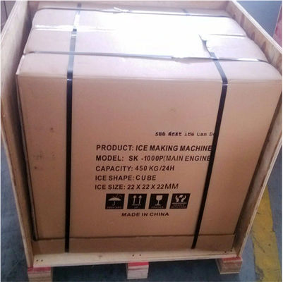 آلة تصنيع مكعبات الثلج Ss316 Sk-280p تجارية صغيرة سعة تخزين الثلج