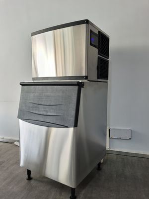 صانع مكعبات الثلج الأوتوماتيكي التجاري بالأشعة فوق البنفسجية التعقيم الساخن مطعم 190 كجم / 24